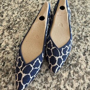 Rothy’s Blue Patterned Women's Flats